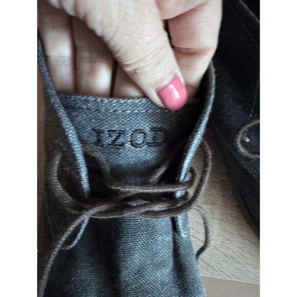 Men's IZOD Gray Canvas Lace-Up Chukka Boots Size 11M - Picture 8 of 9